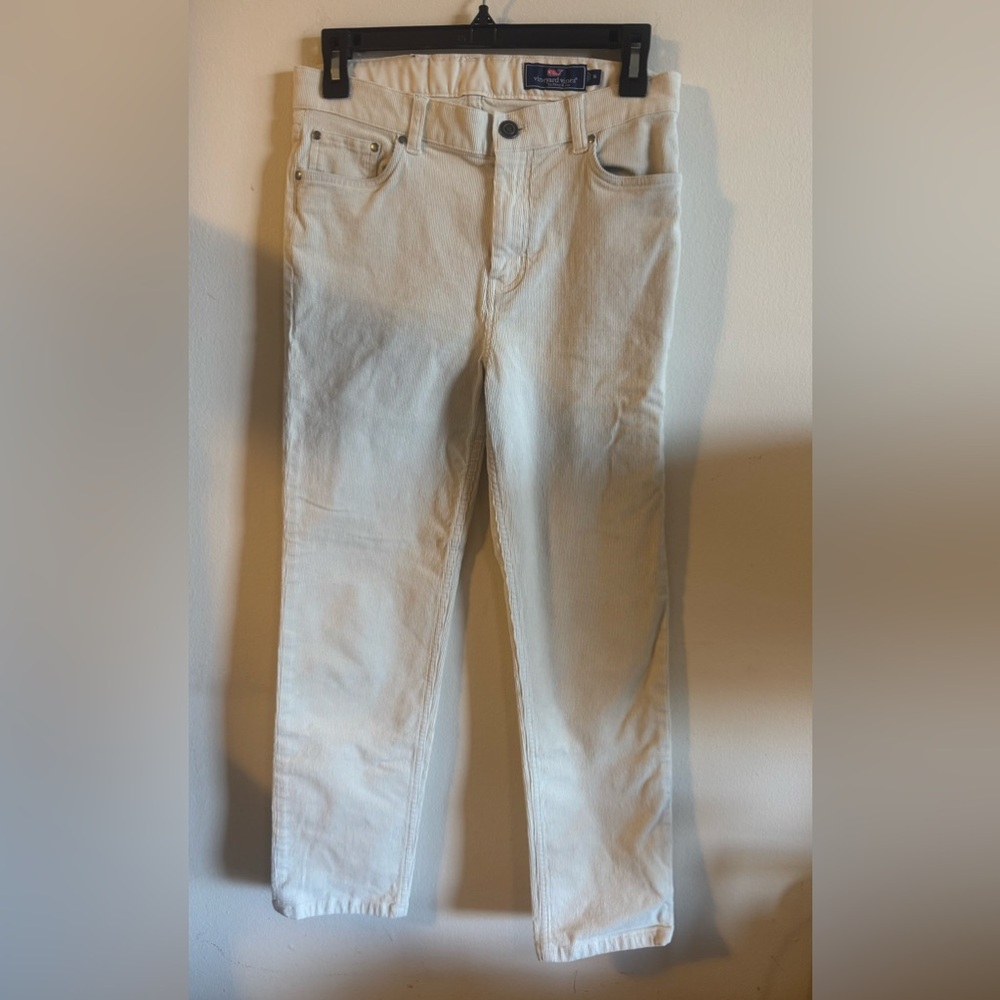 Vineyard Vines Boys White Casual Pants Size 16 color stone (cream color)